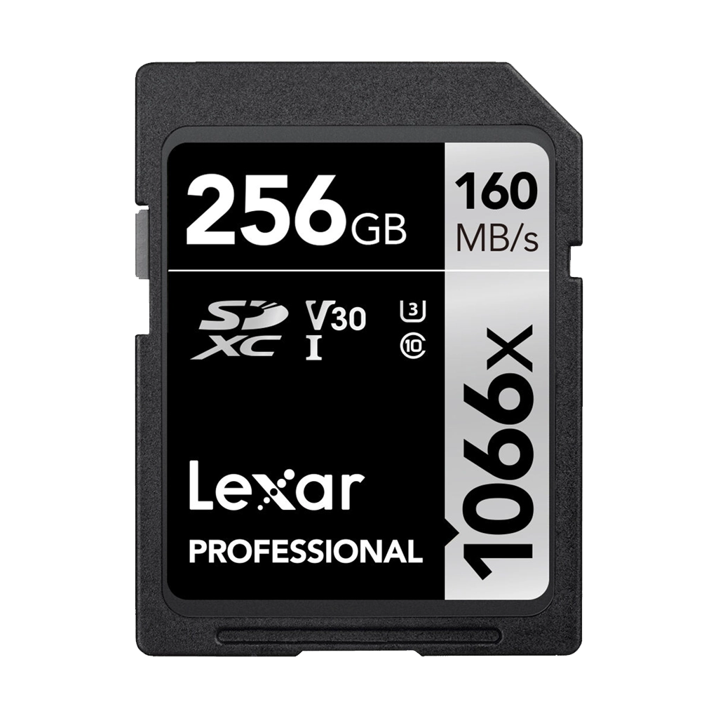 Lexar 256GB Professional 1066x UHS-I SDXC Memory Card (160MB/s, Silver Series)