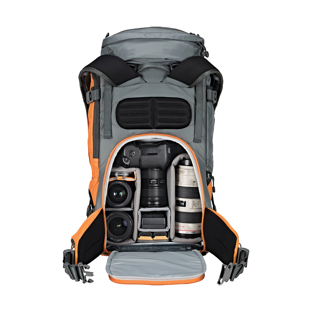 Lowepro Powder BP 500 AW Camera Backpack (Grey/Orange) Orms Direct