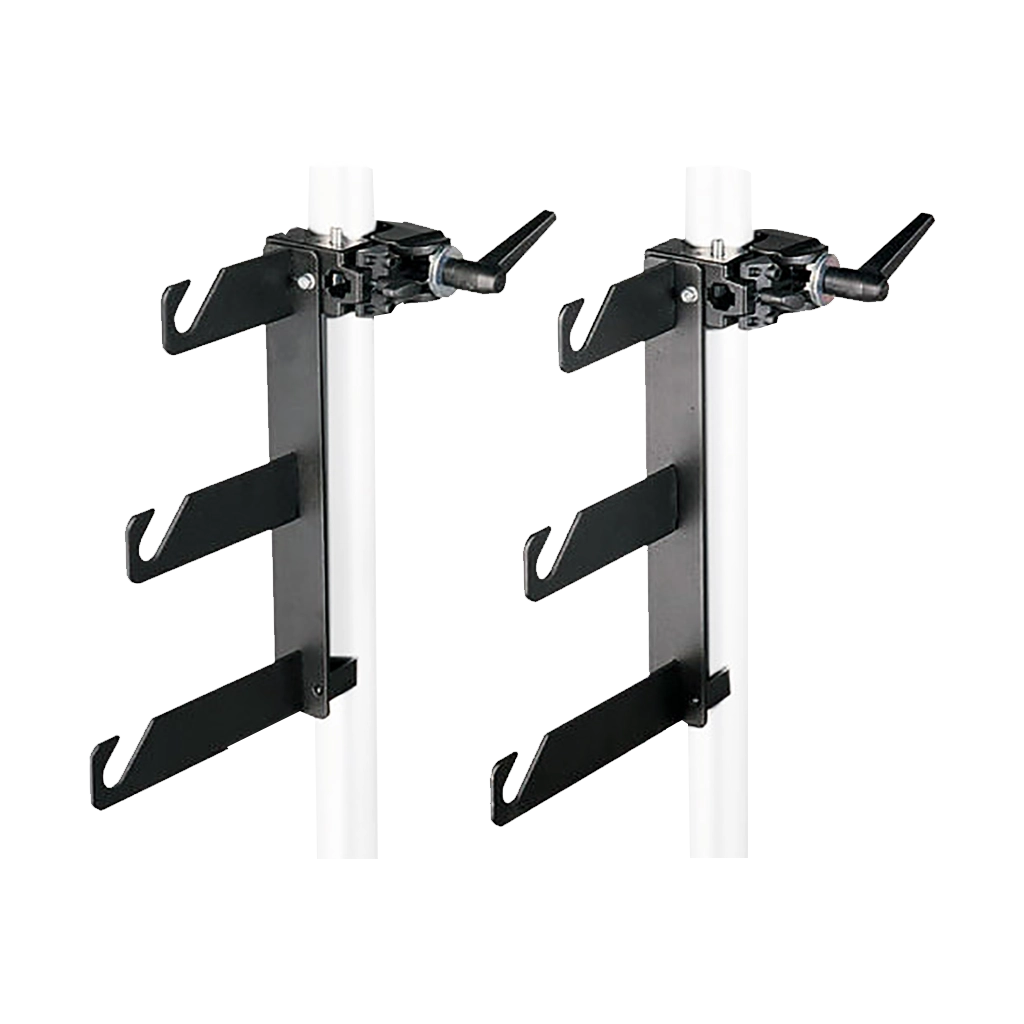 Manfrotto 044 Background Holder Hooks and Super Clamps for 3 Backgrounds - Set of 2