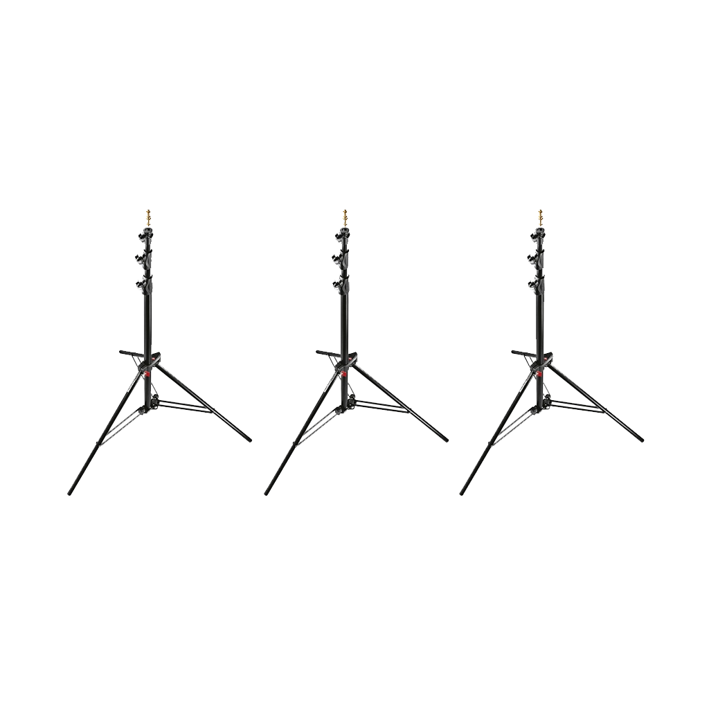 Manfrotto 1005BAC-3 Three Air Cushioned Ranker Light Stands