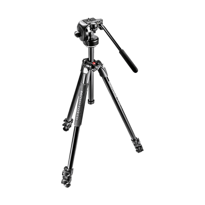 Manfrotto 290 Xtra Aluminum Tripod with 128RC Micro Fluid Video Head