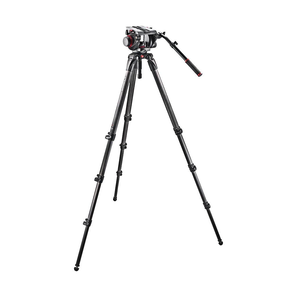 Manfrotto 509HD Head + 536 Carbon Legs + 100PN Bag Pro Video Tripod Kit