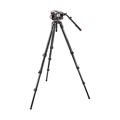 Manfrotto 509HD Head + 536 Carbon Legs + 100PN Bag Pro Video Tripod Kit