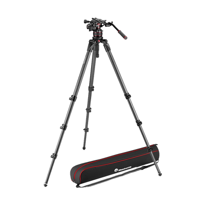 Manfrotto 612 Nitrotech Fluid Video Head and 536 Carbon Fiber Single Leg Tripod