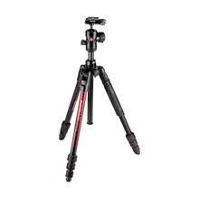Manfrotto Befree Advanced Travel Aluminum Tripod with 494 Ball Head (Twist Locks, Red)