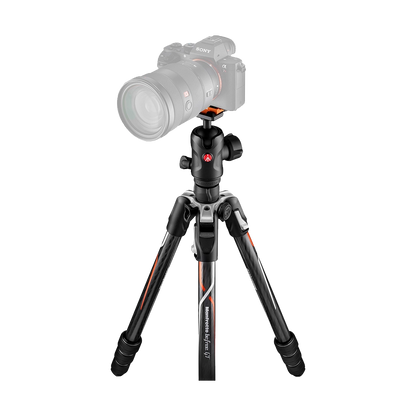 Manfrotto Befree GT Travel Carbon Fiber Tripod with 496 Ball Head for Sony a Series Cameras (Black)