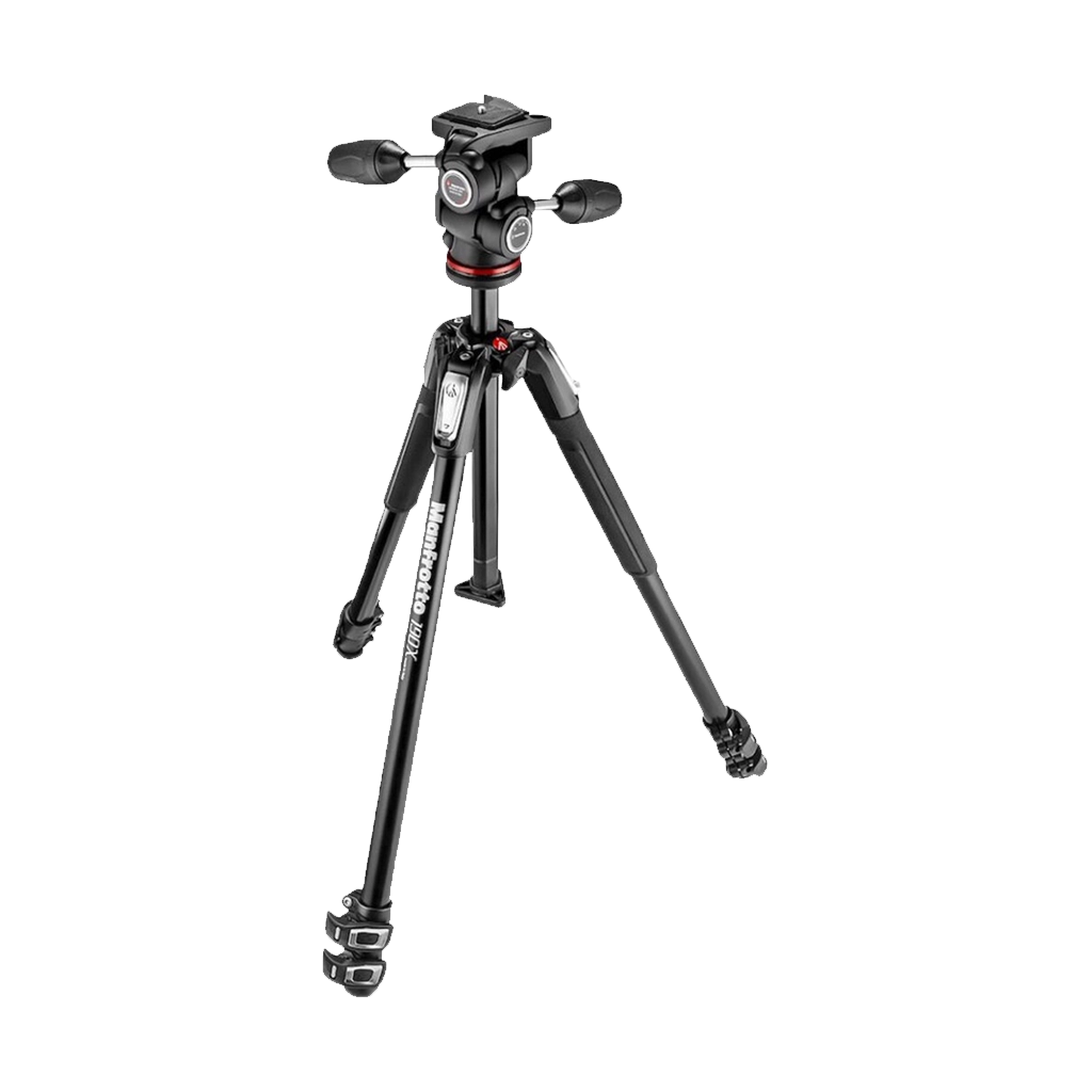 Manfrotto MK190X3-3W1 Aluminum Tripod with 804 MK II 3-Way Pan/Tilt Head