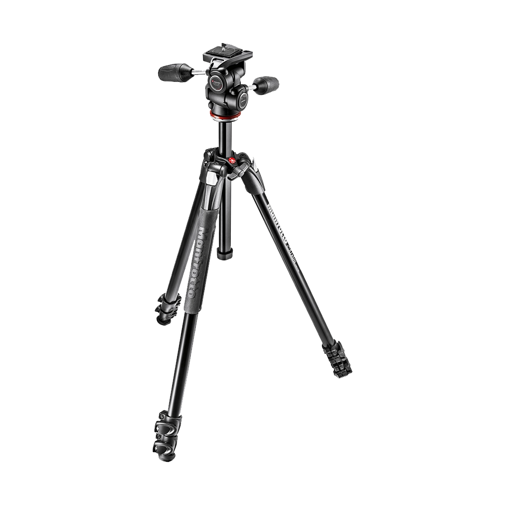 Manfrotto MK290XTA3-3W 290 Xtra Aluminium 3-Section Tripod with 3-Way Head