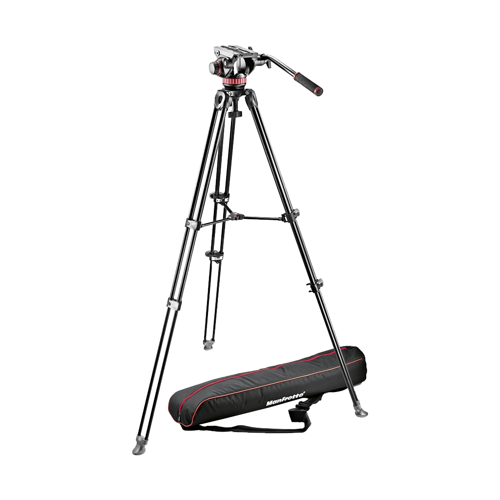 Manfrotto MVH502A Fluid Head and MVT502AM Tripod with Carrying Bag