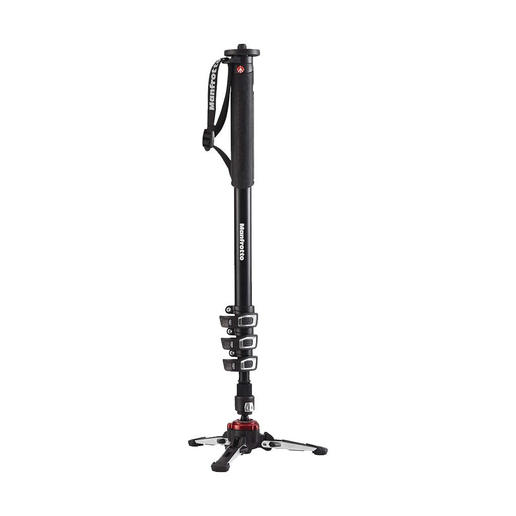 Manfrotto MVMXPROA4 4-Section Video Monopod with Fluidtech Base