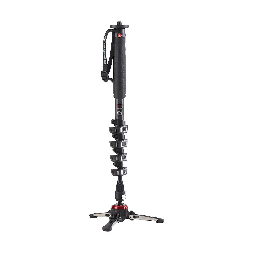 Manfrotto MVMXPROC5 Carbon Fiber 5-Section Video Monopod with Fluidtech Base