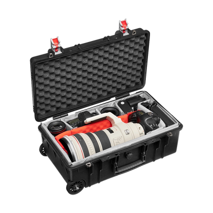 Manfrotto Pro Light Reloader Tough-55 High Lid Carry-On Camera Roller Bag (Black)