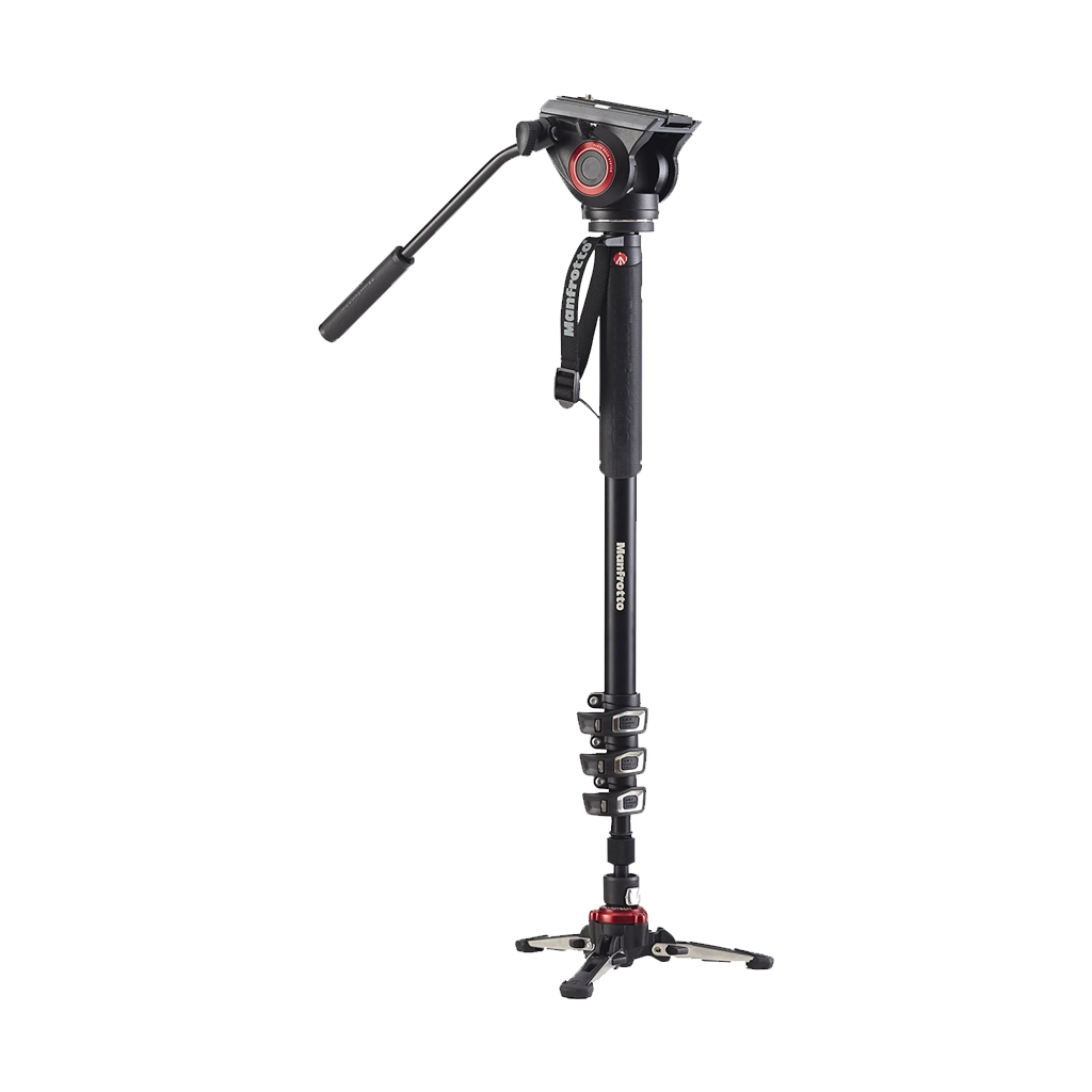 Manfrotto VMXPRO500 4-Section Video Monopod with Fluidtech Base & MVH500AH 2-Way Head