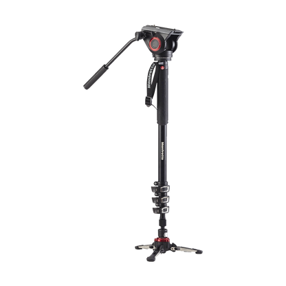 Manfrotto VMXPRO500 4-Section Video Monopod with Fluidtech Base & MVH500AH 2-Way Head