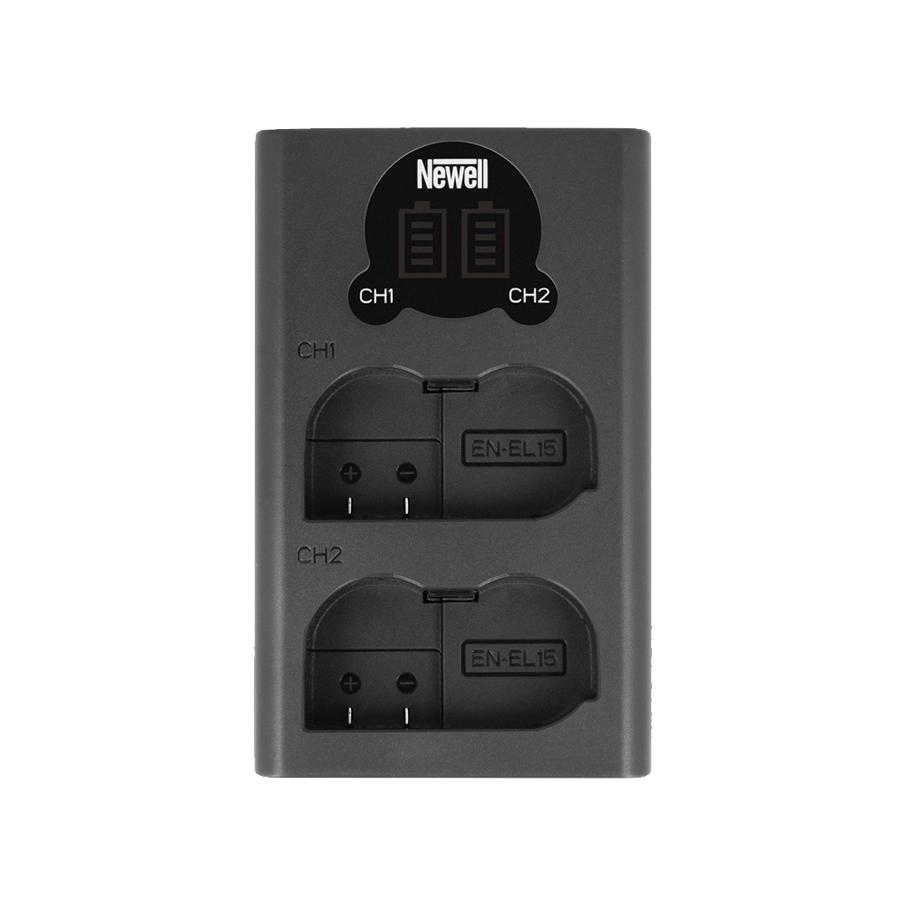 Newell DC-LCD Dual-Channel Battery Charger for Nikon EN-EL15