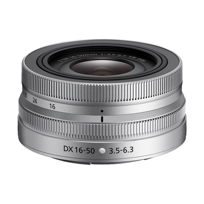 Nikon NIKKOR Z DX 16-50mm f/3.5-6.3 VR Lens (Silver)