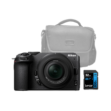 Nikon Z30 Mirrorless Camera Body with 16-50mm f3.5-6.3 Lens and Bag and 32gb SD Card