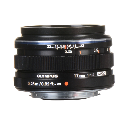 Olympus M.Zuiko Digital 17mm f/1.8 Lens (Black) (MFT) (Online Only. ETA 3-5 Days)