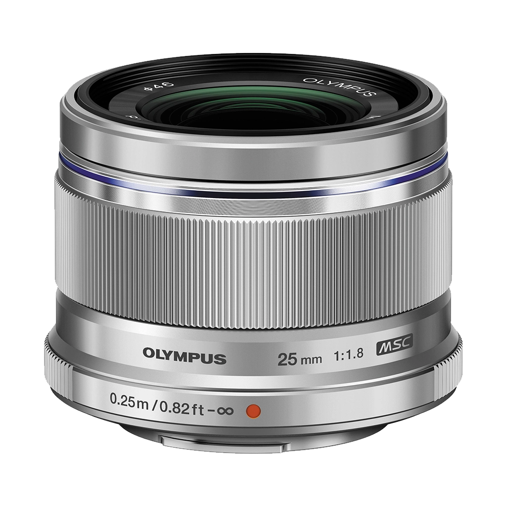 Olympus M.Zuiko Digital 25mm f/1.8 Lens (Silver) (MFT)