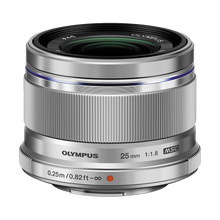 Olympus M.Zuiko Digital 25mm f/1.8 Lens (Silver) (MFT)