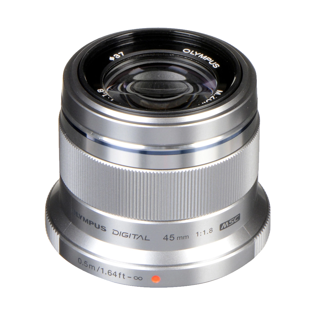 Olympus M.Zuiko Digital 45mm f/1.8 Lens (Silver) (MFT) (Online Only. ETA 3-5 Days)