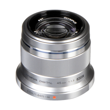 Olympus M.Zuiko Digital 45mm f/1.8 Lens (Silver) (MFT) (Online Only. ETA 3-5 Days)