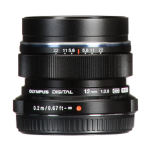 Olympus M.Zuiko Digital ED 12mm f/2 Lens (Black) (MFT) (Online Only. ETA 3-5 Days)
