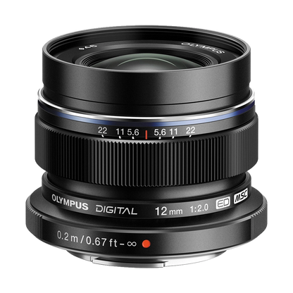 Olympus M.Zuiko Digital ED 12mm f/2 Lens (Black) (MFT) (Online Only. ETA 3-5 Days)