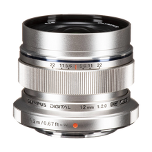 Olympus M.Zuiko Digital ED 12mm f/2 Lens (Silver) (MFT) (Online Only. ETA 3-5 Days)