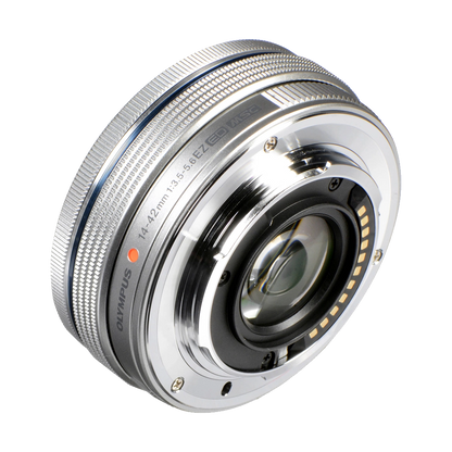 Olympus M.Zuiko Digital ED 14-42mm f/3.5-5.6 EZ Lens (Silver) (MFT) (Online Only. ETA 3-5 Days)