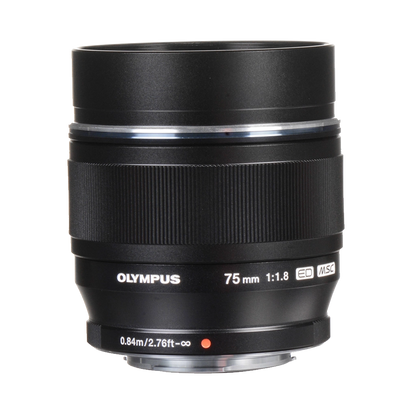 Olympus M.Zuiko Digital ED 75mm f/1.8 Lens (Black) (MFT)