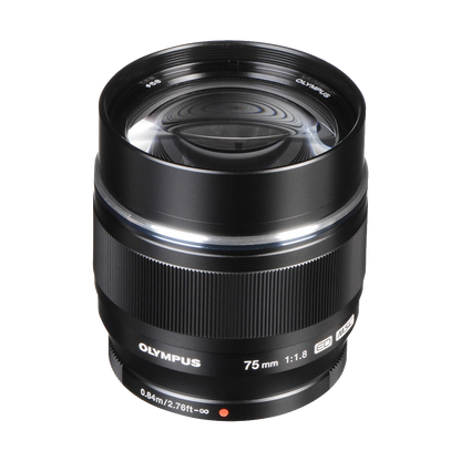 Olympus M.Zuiko Digital ED 75mm f/1.8 Lens (Black) (MFT)