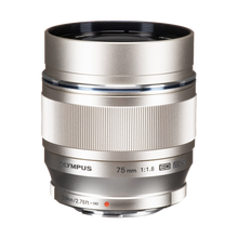 Olympus M.Zuiko Digital ED 75mm f/1.8 Lens (Silver) (MFT)