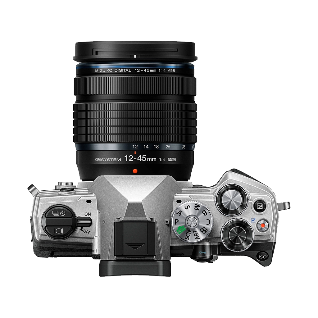 OM SYSTEM OM-5 Mirrorless Camera with 12-45mm f/4 PRO Lens (Silver)