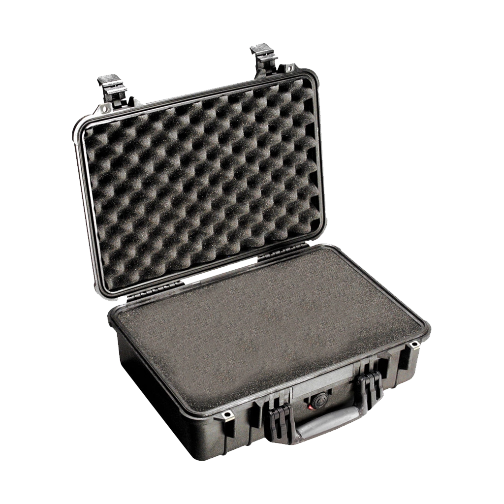 Pelican 1500 Case (Black) with Pick 'N Pluck Foam