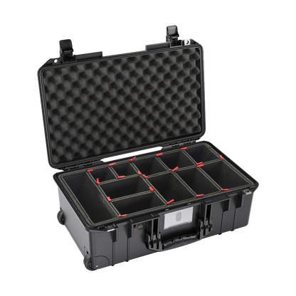 Pelican 1535 Air TP Wheeled Case with TrekPak Insert (Black)