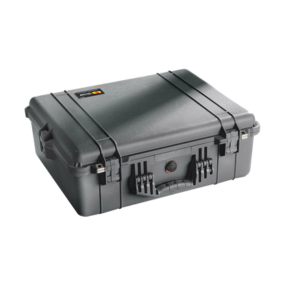 Pelican 1600 Case (Black) with Pick 'N Pluck Foam