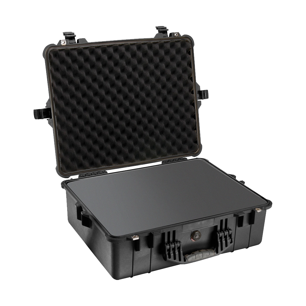 Pelican 1600 Case (Black) with Pick 'N Pluck Foam