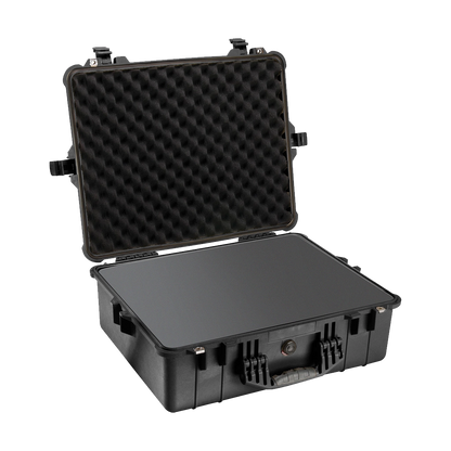 Pelican 1600 Case (Black) with Pick 'N Pluck Foam