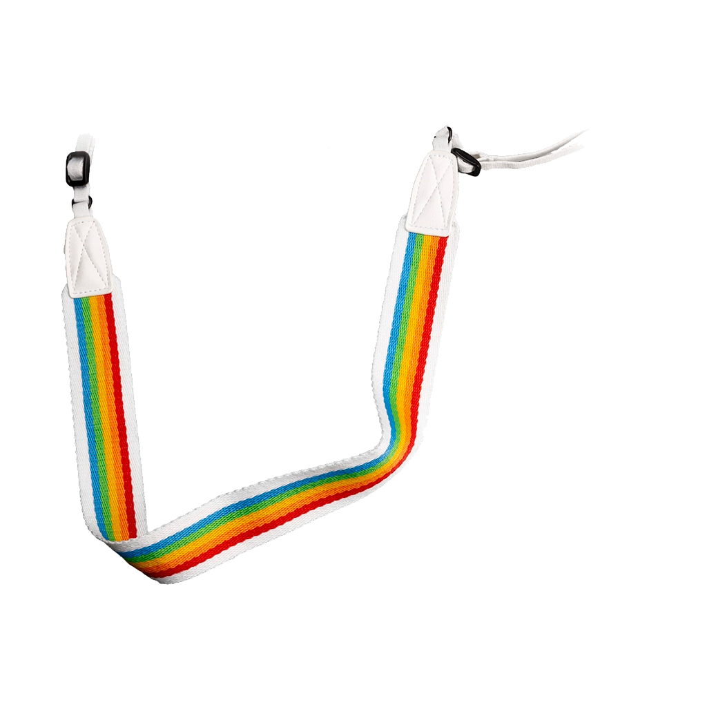 Polaroid Camera Strap - Flat (Rainbow White)