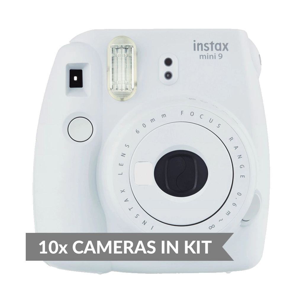 Rental: 10x Fujifilm Instax Mini 9 Instant Film Cameras (Smokey White)