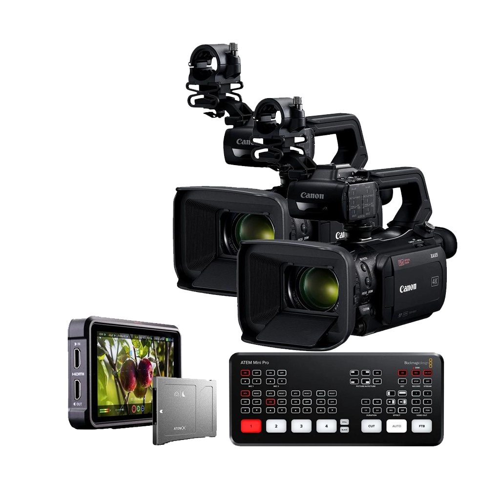 Rental: Canon XA55 Professional UHD 4K Live Stream Camcorder Kit