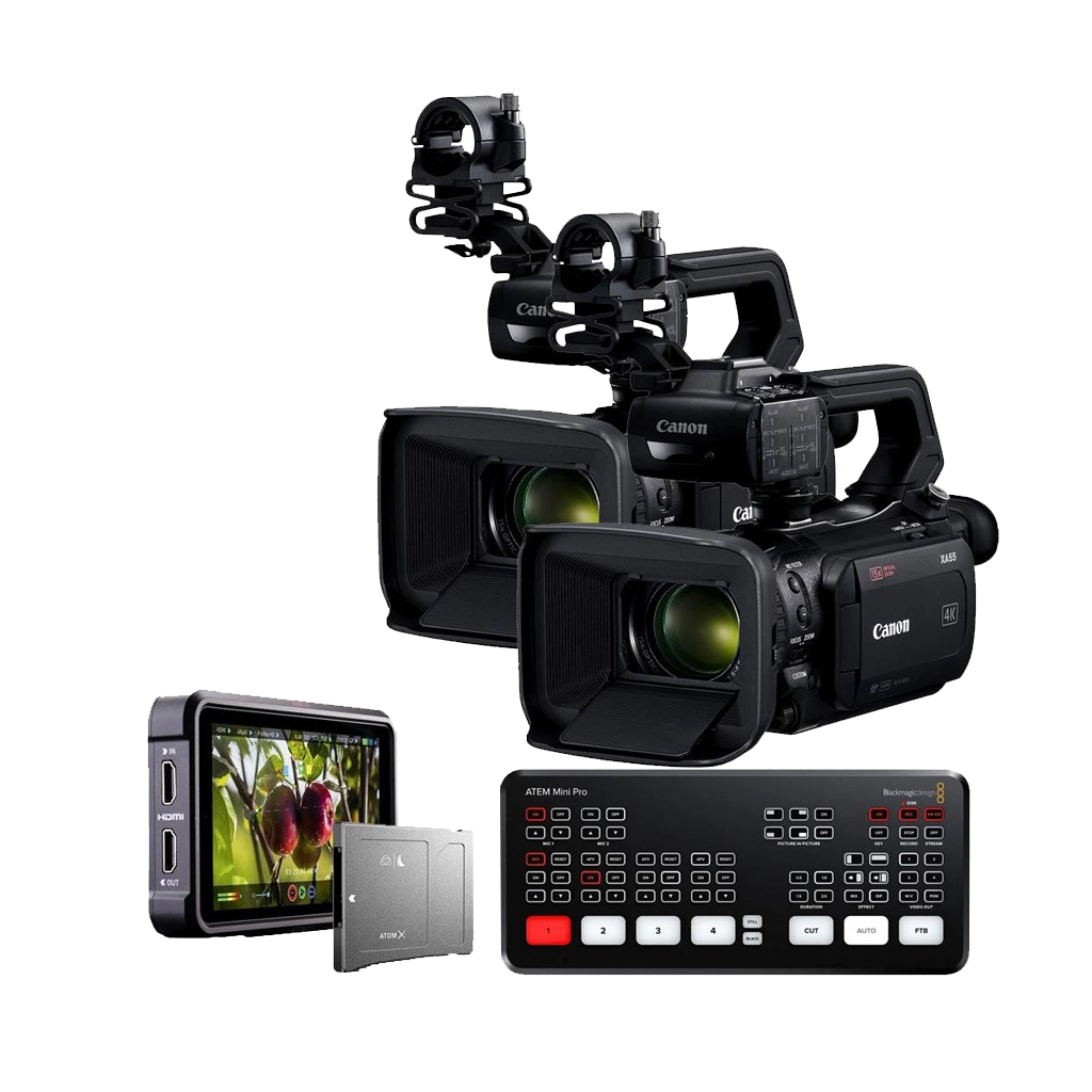 Rental: Canon XA75 Professional UHD 4K Live Stream Camcorder Kit