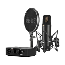 Rode Complete Studio Kit with AI-1 Audio Interface, NT1 Microphone, SMR Shockmount, and Cables