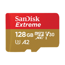 SanDisk 128GB Extreme 190MB/s UHS-I microSDXC Memory Card