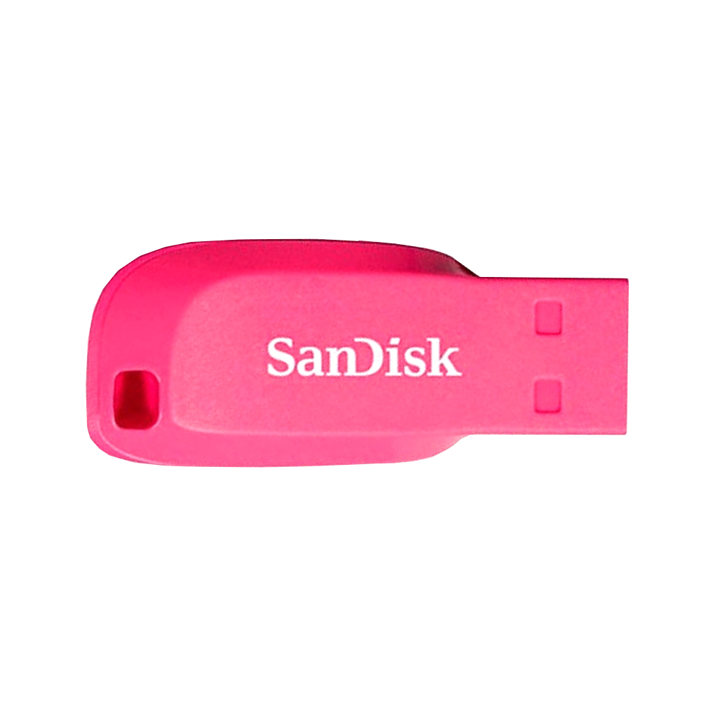 SanDisk 16GB Cruzer Blade USB Flash Drive -  ELECTRIC PINK