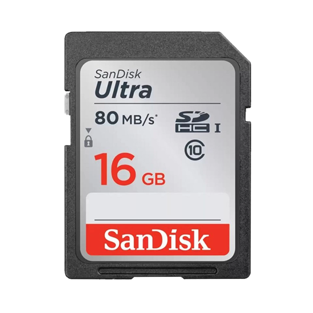 SanDisk 16GB Ultra SDHC 80MB/s Card
