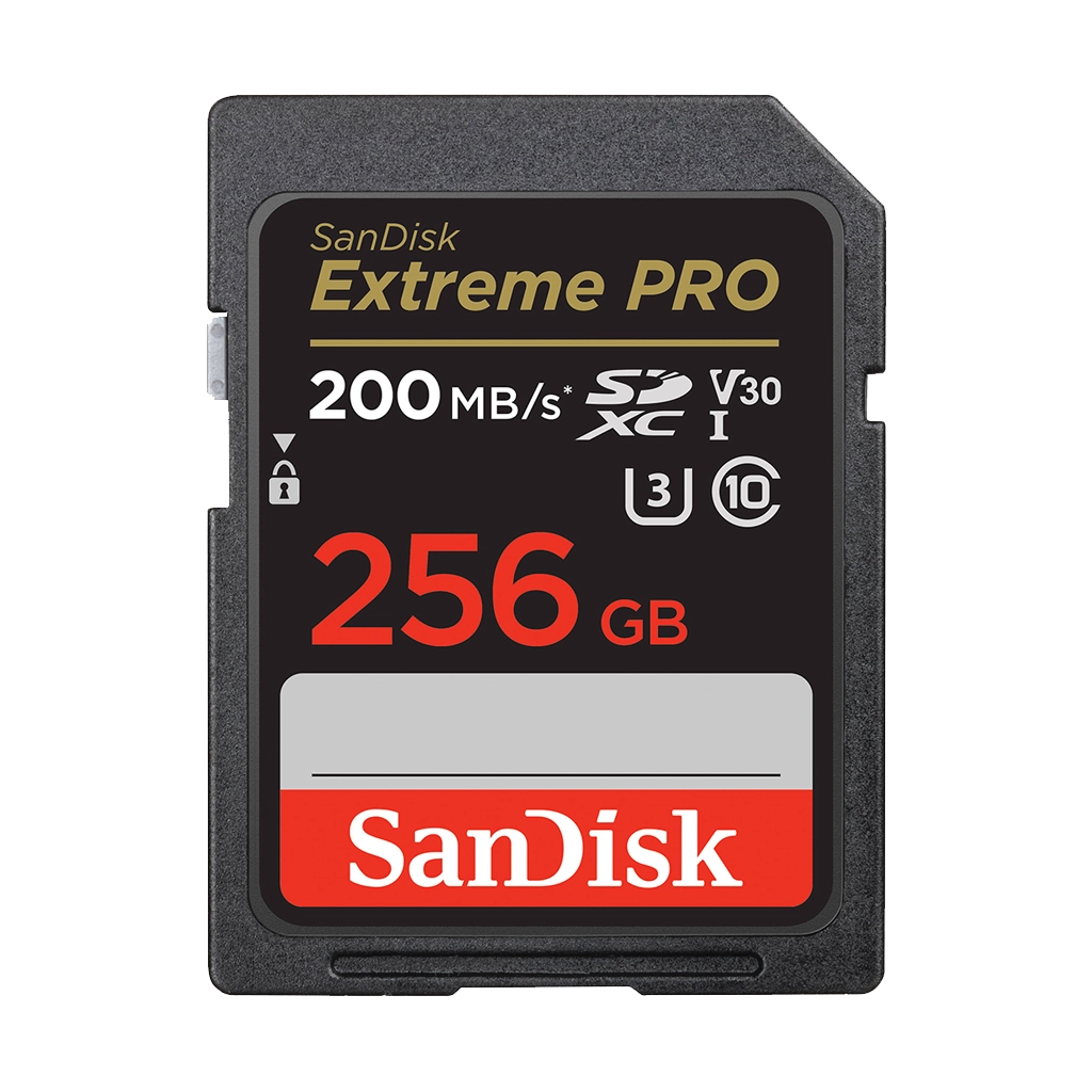 SanDisk 256GB Extreme PRO 200MB/s UHS-I SDXC Memory Card