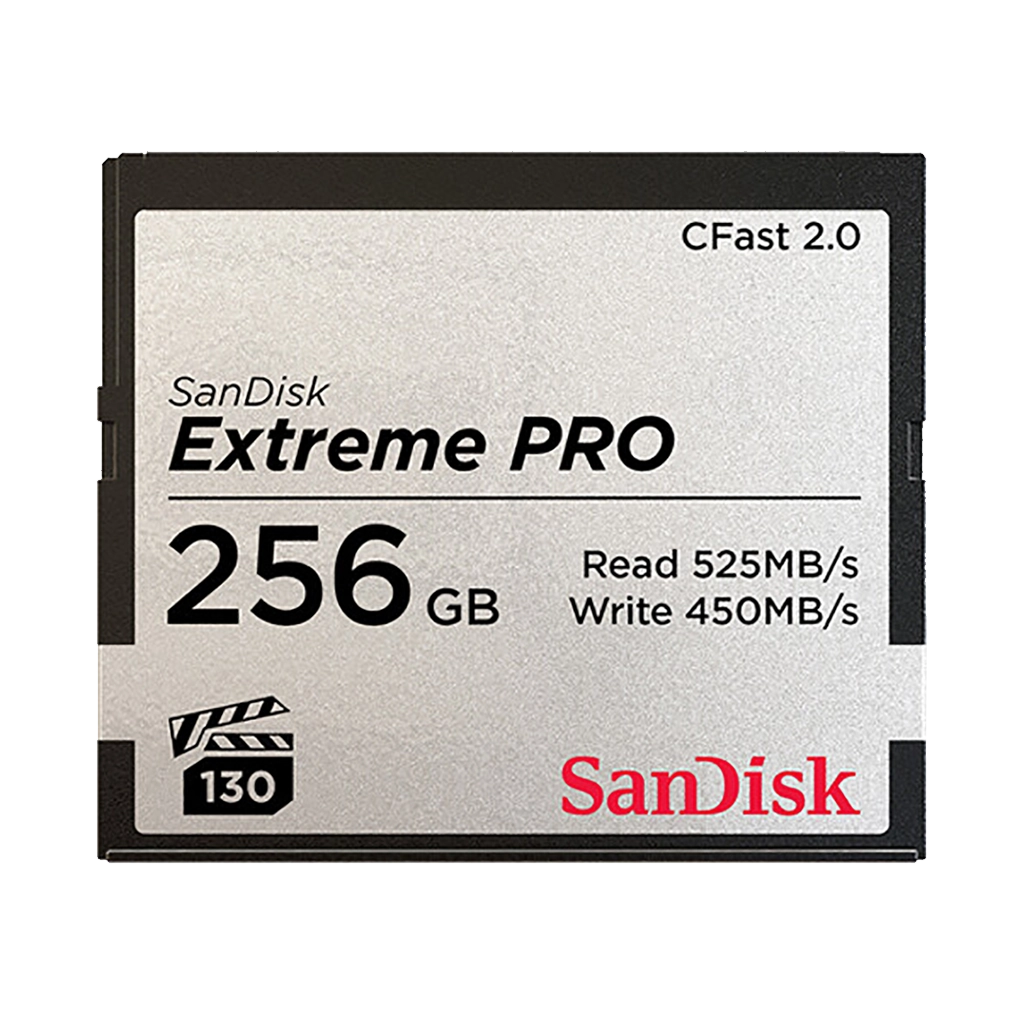 SanDisk 256GB Extreme PRO 525MB/s CFast 2.0 Memory Card