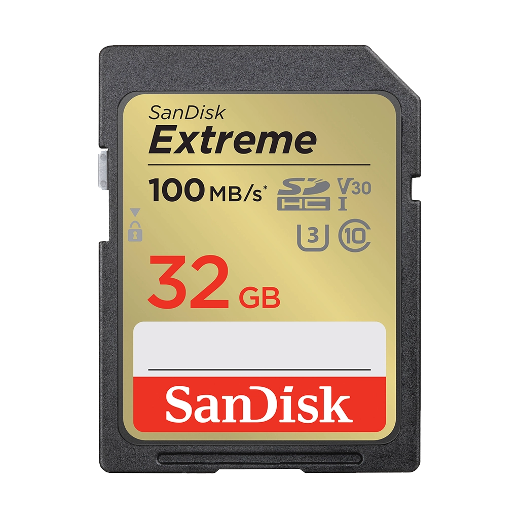 SanDisk 32GB Extreme 100MB/s UHS-I SDHC Memory Card